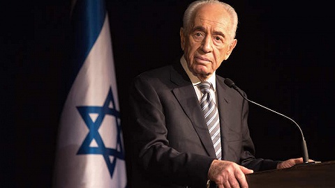 Former Israeli President Shimon Peres, w