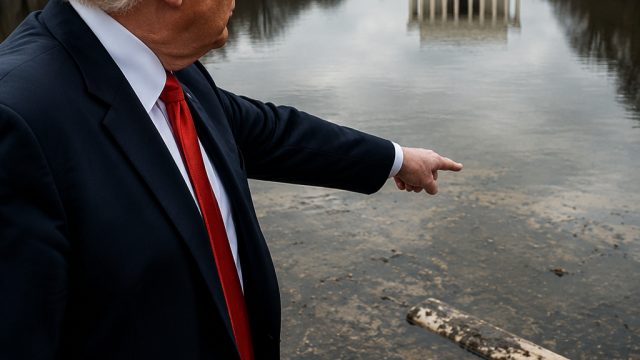 Trump Claims Vandalism at Lincoln Me