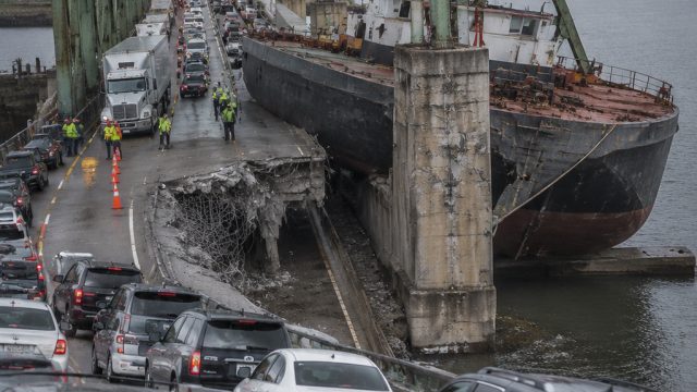 Temporary Closure of Shands Bridge Disrupts Traffic Due to Barge Collision